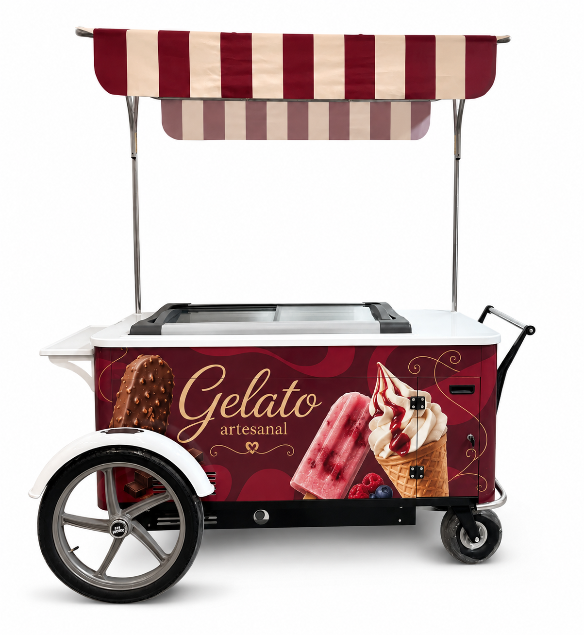 Carrinho Gourmet com freezer
