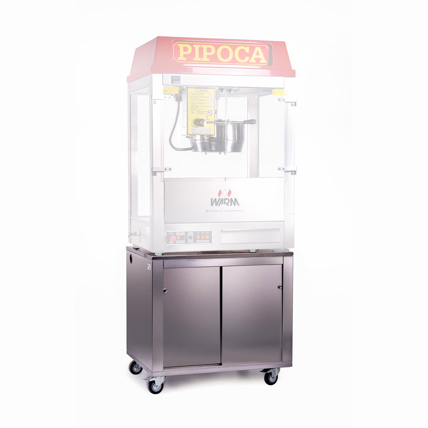 Gabinete em Aço Inox para Pipoqueira
