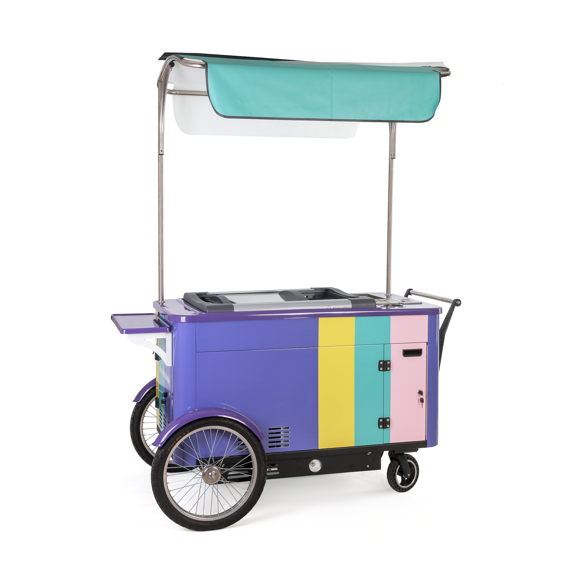 Carrinho Médio Gourmet com Freezer e Toldo - Imagem 2