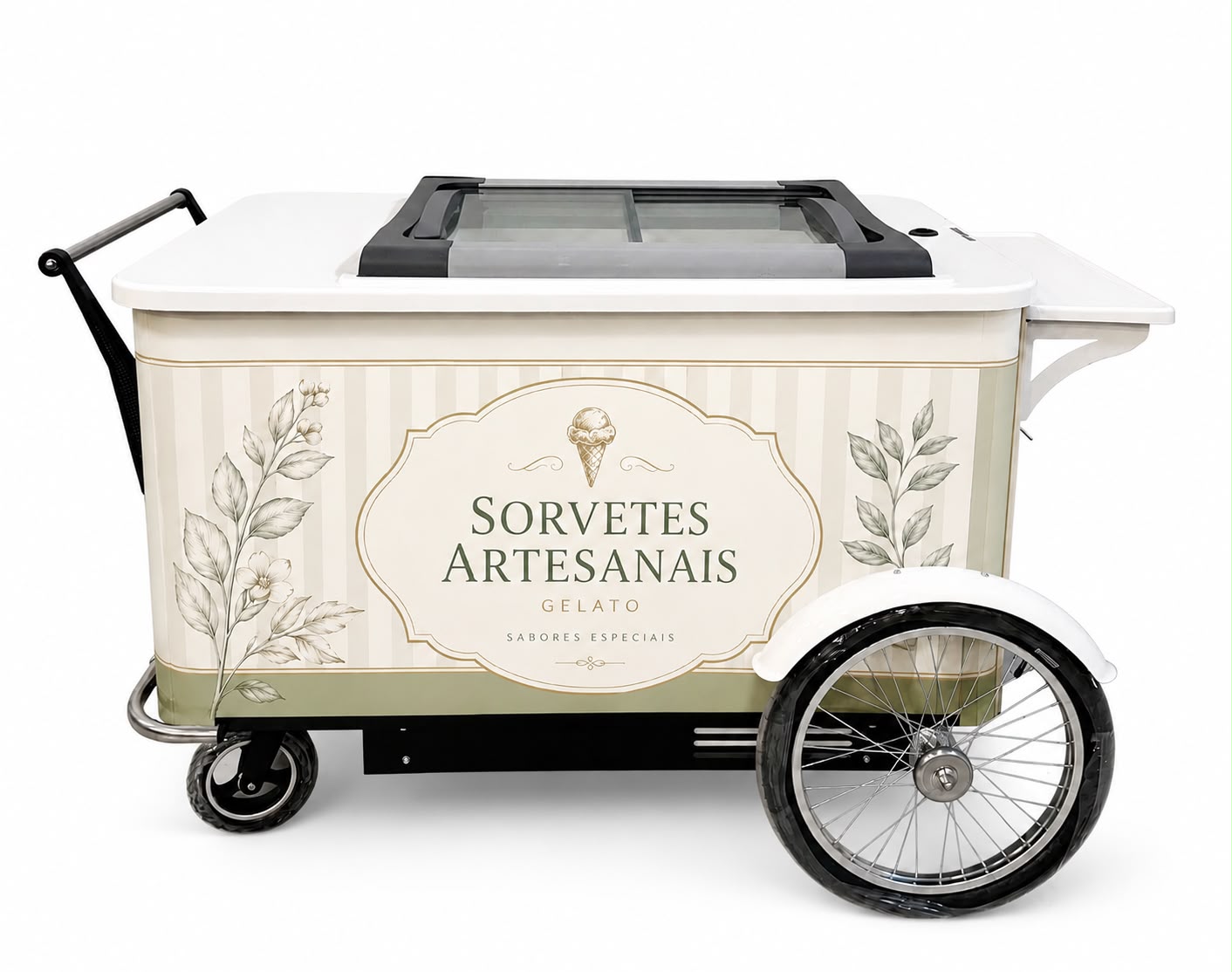 Carrinho Médio Gourmet com Freezer e Toldo - Imagem 5